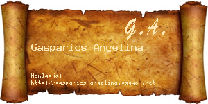 Gasparics Angelina névjegykártya